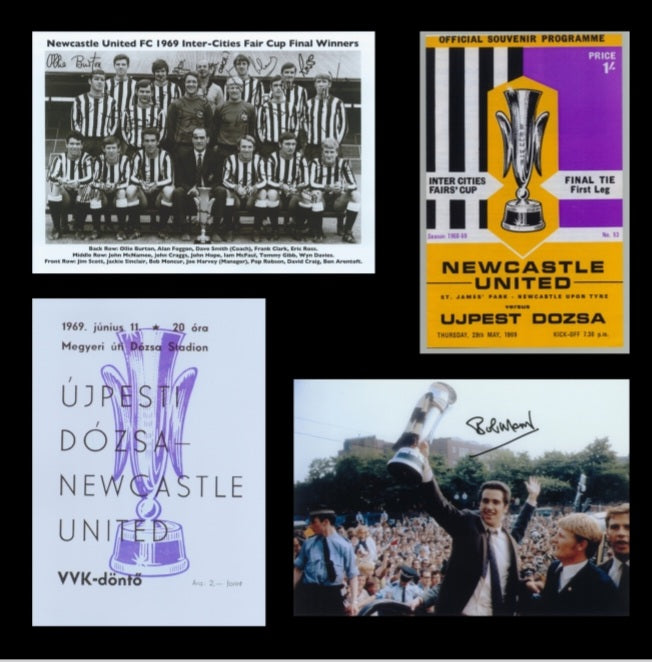Newcastle United v Ujpest Dozsa Fairs Cup Final 1969 Winners